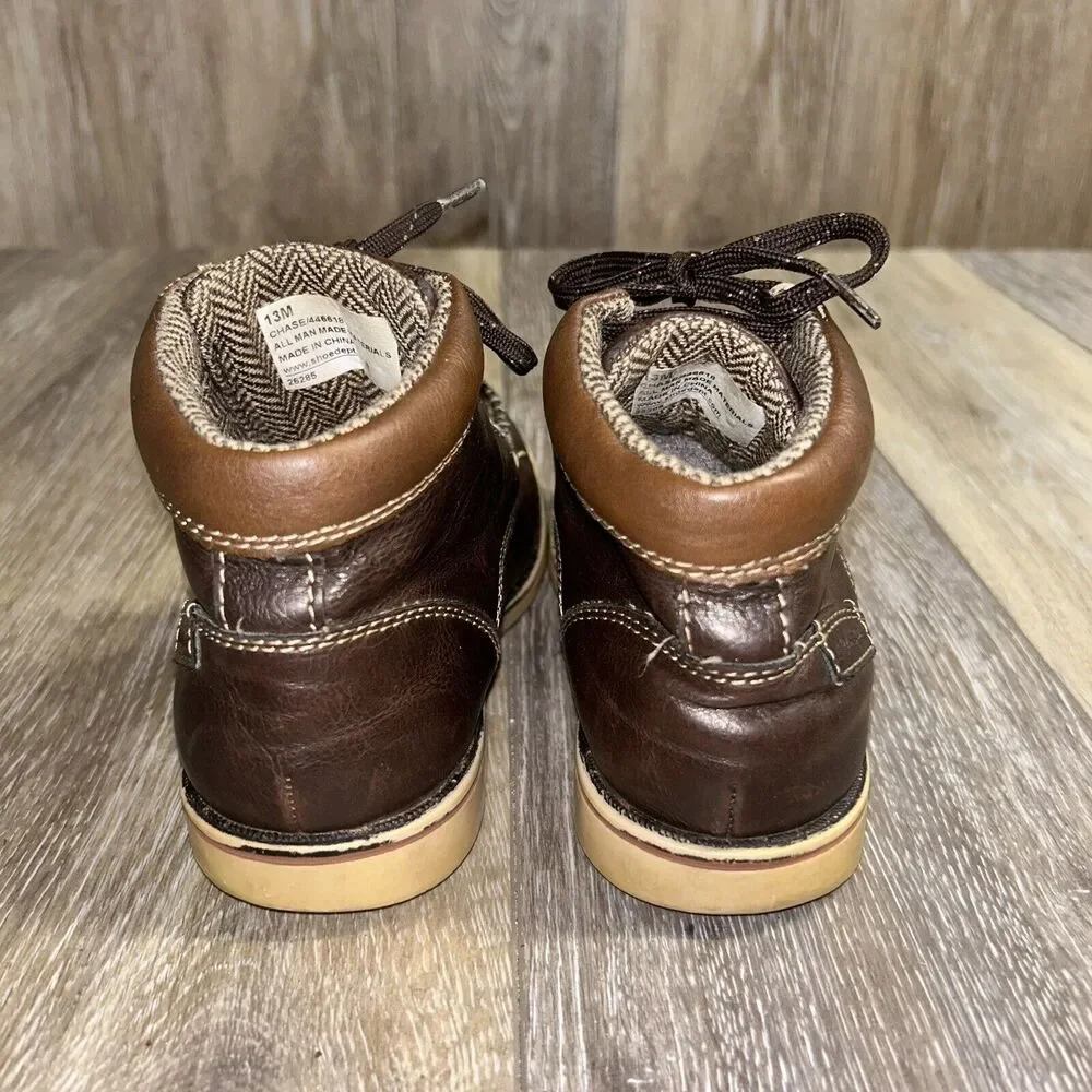 Eddie Bauer Chase Brown Ankle Boots Kids Youth US Size 13M - # 446618 Shoes